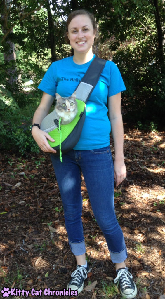 Sophie - cat in Wacky Paws Pet Sling
