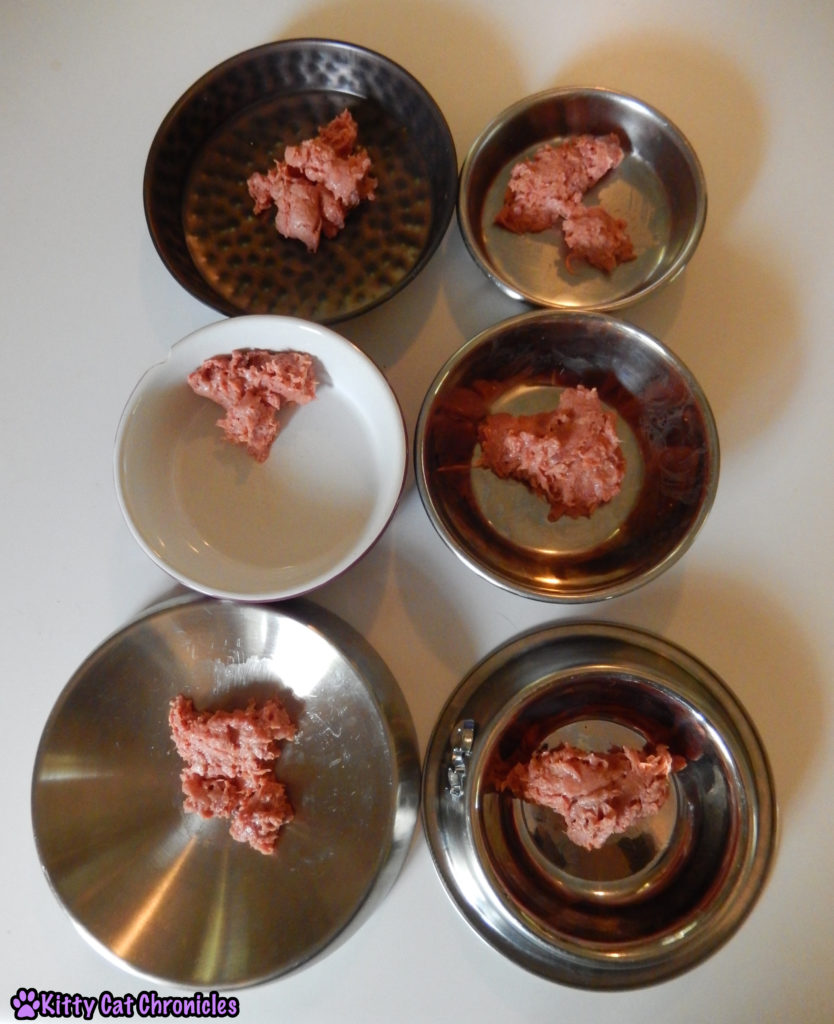 Balanced Blends raw cat food in bowls