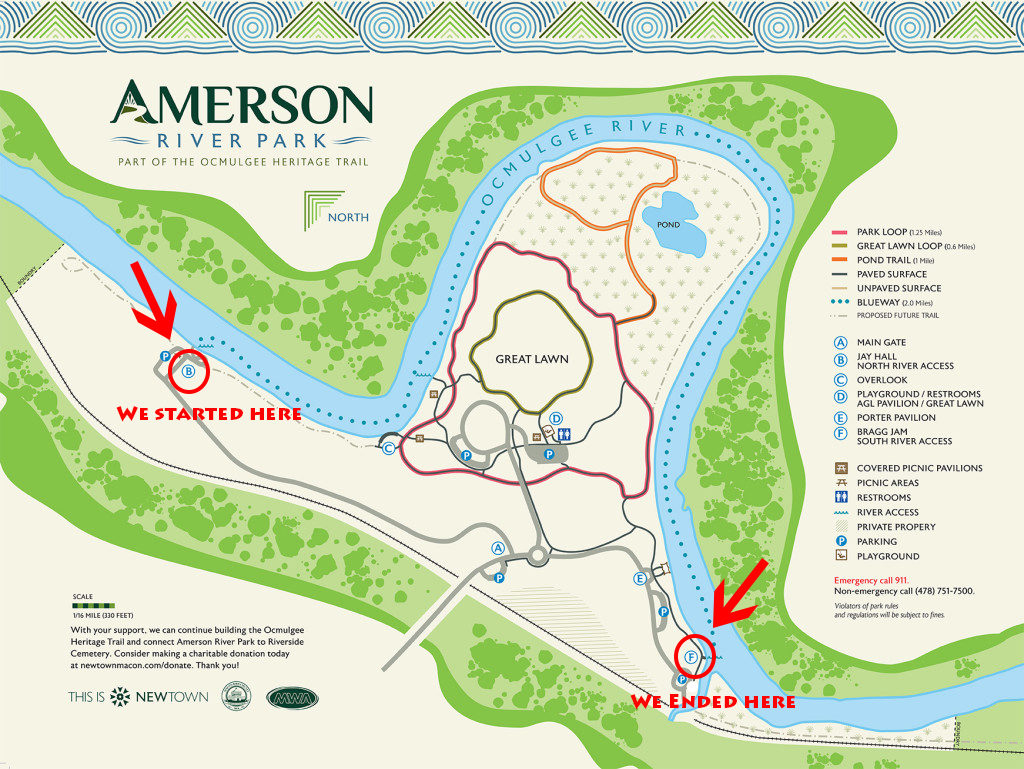 Amerson River Park Map