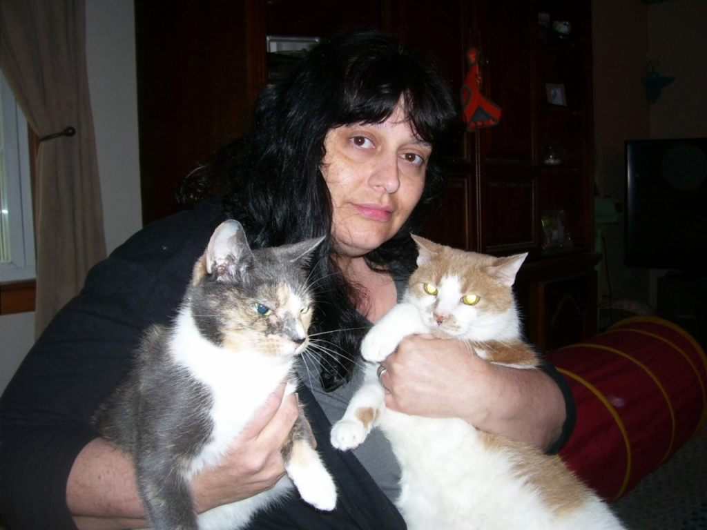 Hug Your Cat Day - Joanie and Sammy