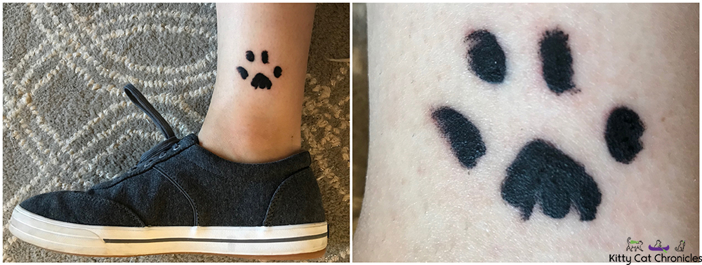 Cat paw print tattoo - Caster