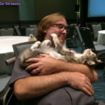 The Adventure Team Goes to BlogPaws - Sophie and Bobby at CWA Banquet