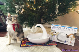 The 2018 KCC Holiday Gift Guide for Adventure Cats - Pioneer Pet Swan Drinking Fountain