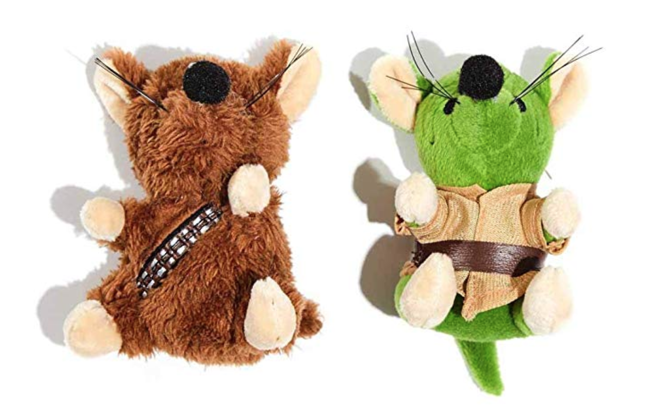 Chewbacca and Yoda Mice Set Cat Toy